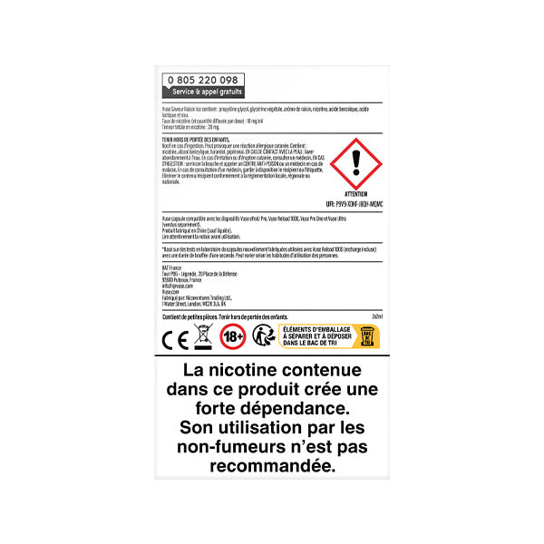 Arrière pack Vuse epod
