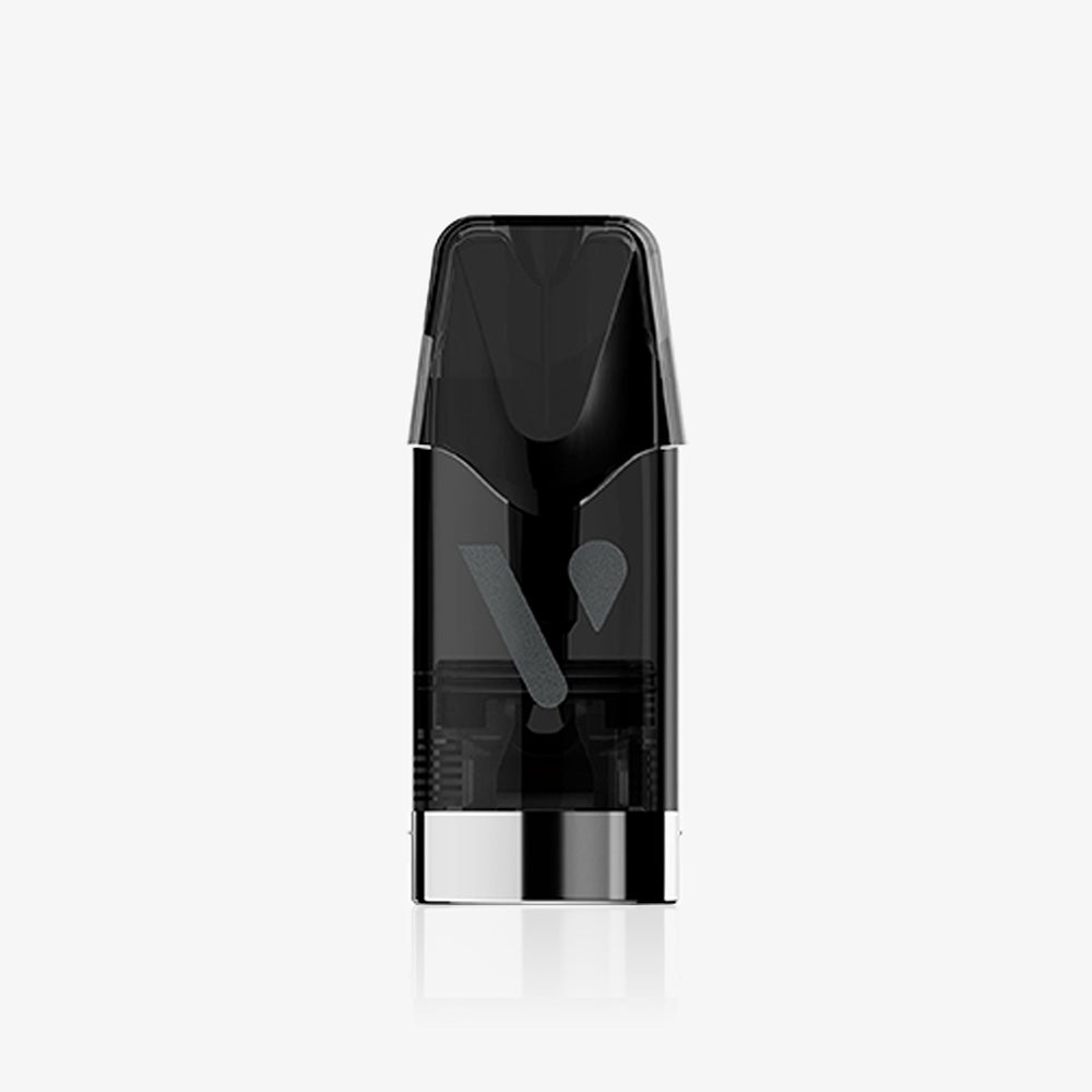 The Vuse Pro ONE Box Fruits Rouges Intense vape pod cartridge features a sleek black and transparent rectangular design with a metallic silver base, perfect for any kit, shown against a plain light gray background.